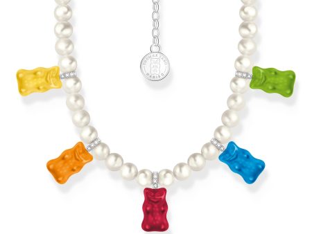 Thomas Sabo Sterling Silver Haribo Mixed Bears Pearl 42-50cm Chain Fashion