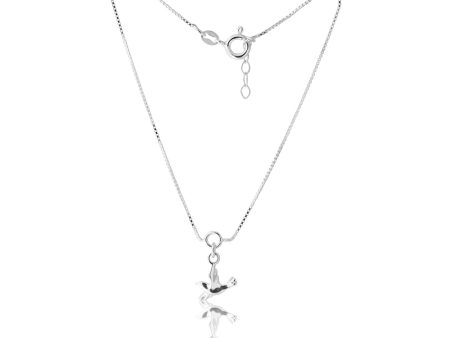 Sterling Silver 26cm Dove Charm Anklet Supply