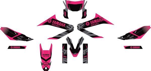 SickMotos Styles Graphics KIT Pink Darkness Edition Yamaha WR 125 X (R) 2009-2017 Online now