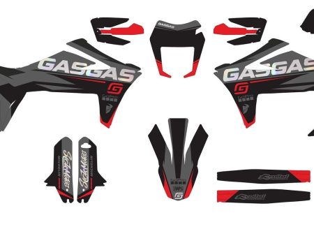 SickMotos Styles Graphics KIT Dark Side Holo Chrome Edition GasGas SM 700 2022- Supply