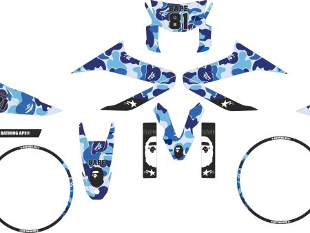 SickMotos Styles Graphics KIT BAPE Edition Yamaha WR 125 X (R) 2009-2017 Online now