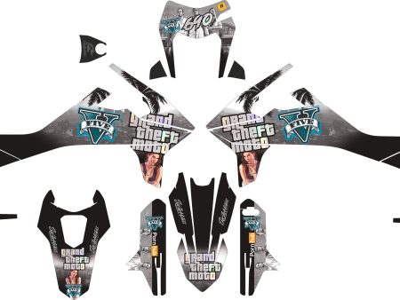 SickMotos Styles Graphics KIT BLACK Edition KTM SMCR 690 2019-2023 For Sale