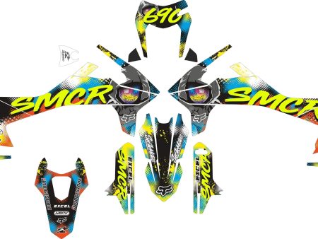 SickMotos Styles Graphics KIT Fluo Yellow Edition KTM SMCR 690 2019-2023 Online now