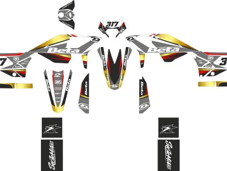 SickMotos Styles Graphics KIT Gold Edition Gold Chrome  Beta RR 125 LC Motard 2021-2023 Cheap