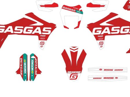 SickMotos Styles Graphics KIT Red Edition GasGas SM 700 2022- Supply