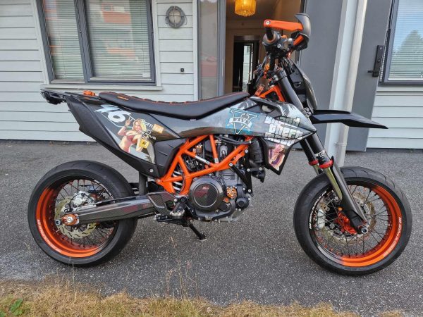 SickMotos Styles Graphics KIT BLACK Edition KTM SMCR 690 2019-2023 For Sale