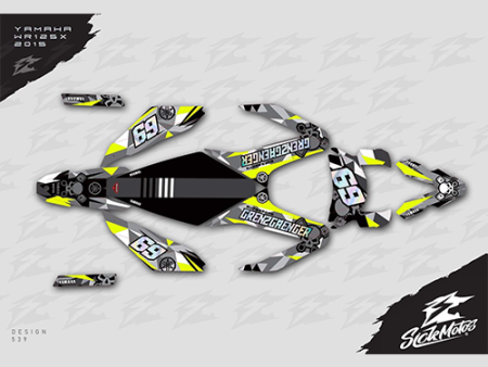 SickMotos Styles Graphics KIT Fluo Yellow Chrome Holo Crime Edition Yamaha WR 125 X (R) 2009-2017 on Sale