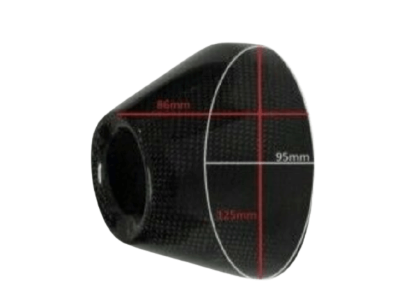 SICKMOTOS Carbon EXHAUST TIP FOR HGS 4T, KTM 350 SX 2011-15 Fashion