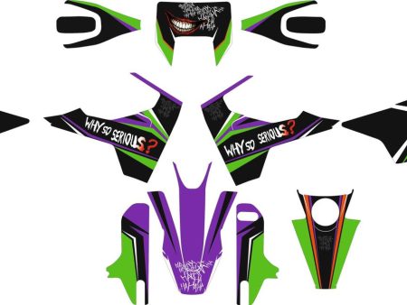 SickMotos Styles Graphics KIT Why so Serious ?? Black Edition Husqvarna 701 SM 2016-2022 Cheap